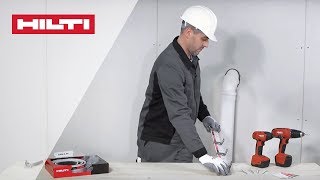 HOW TO install Hilti CFSC EL Firestop Endless Collar around Elbow Pipes [upl. by Linker]