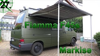 Innenausbau  Markise Fiamma F45s 260  vom VW T4 Syncro Transporter zum Camper   27 [upl. by Akener]