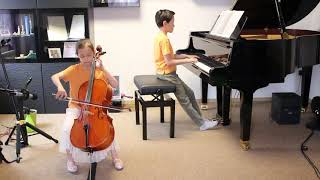 CCui Orientale Cello amp Piano Luisa 8yrs and Leo Wilk 10yrs [upl. by Markiv]