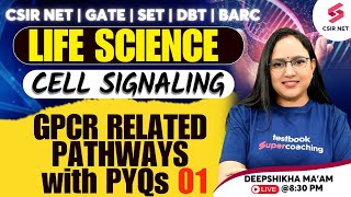 CSIR NET GATE SET Life Science  Cell Signaling GPCR Related Pathways PYQs 01 Deepshikha Maam [upl. by Falconer]