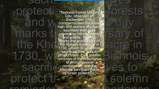 National Forest Martyrs Day 2024  Importence of September importenceofdays datethatmatters [upl. by Gensmer]