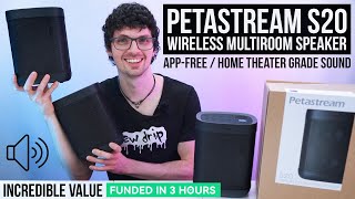 App amp Hassle Free Wireless Multiroom Speaker System  Petastream S20 Review amp Test 2Way Audio [upl. by Camilla]