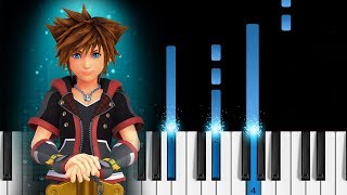 Kingdom Hearts  Dearly Beloved  Piano Tutorial [upl. by Einhapets]