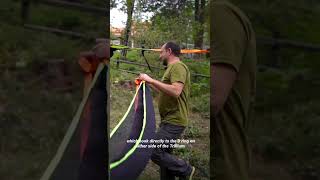 Trick to upgrading the capacity of your hammock or tree tentattach traditional hammocks underneath [upl. by Anniram585]