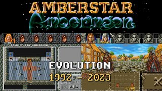 Evolution of Amberstar  Ambermoon 1992  2023 by Thalion  dungeon crawler RPG Amiga DOS Atari ST [upl. by Halima]