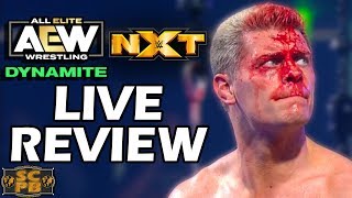 Cody Rhodes Survives vs Wardlow in Steel Cage Match  AEW Dynamite vs WWE NXT Live Review amp Ratings [upl. by Perron]