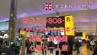 Vol17 母からSOS 日本へ緊急一時帰国。ハイテクなフライトや空港に怖気付く私。オンラインとかアプリとかめちゃ苦手。心細いひとり旅。 [upl. by Ecirtnom22]