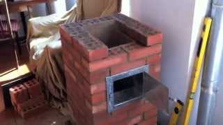 Small masonry heater [upl. by Adnohryt]