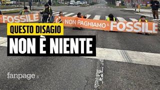 Ultima Generazione blocca il traffico a Milano quotMeglio questi disagi oggi che la catastrofe domaniquot [upl. by Ambrosio]