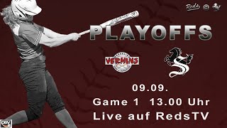 Softball Bundesliga Halbfinale 2023 Wesseling Vermins vs Stuttgart Reds Spiel 1 [upl. by Annehcu]