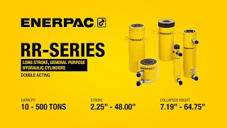 Long Stroke General Purpose Hydraulic Cylinders RRSeries  Enerpac [upl. by Ytoc267]