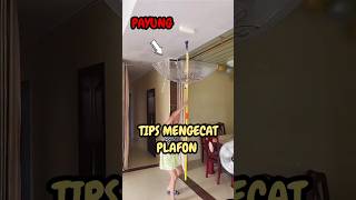 TIPS MENGECAT PLAFON construction kontruksi tips trending [upl. by Ennazzus]