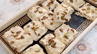 Special Nougat Recipe Quick and Easy Recipe by food and travel in ksa [upl. by Huldah]