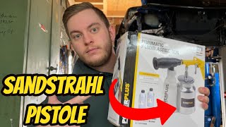 Billig Druckluft Sandstrahl Pistole von AMAZON im TEST Unboxing amp Review [upl. by Bates556]