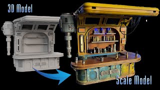 Star Wars Diorama Project  Drink Vendor Stall [upl. by Roderich]