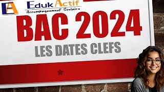 Tu veux savoir les dates du bac 2024 baccalauréat bac2024 lycée edukactif epernay [upl. by Seuguh]