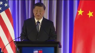 Chinese President Xi Jinpings APEC welcome reception met with protests [upl. by Dagney]