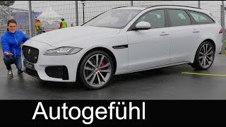 Jaguar XF Sportbrake REVIEW ExteriorInterior estate Kombi new generation 2018  Autogefühl [upl. by Erline370]