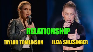 Iliza Shlesinger vs Taylor Tomlinson talk about RELATIONSHIP [upl. by Euphemiah]