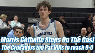 Morris Catholic 76 Parsippany Hills 57  HS Basketball  Michelangelo Oberti 29 point doubledouble [upl. by Culhert925]