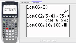 Graphing Calculator  Find LCM [upl. by Sivolc]