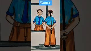 Illusion shorts youtubeshorts drawing Samarpan5555 [upl. by Ohnuj424]