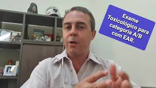 Exame Toxicológico para EAR categoria CNH  AB [upl. by Lrigybab]