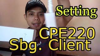 Setup dan Setting CPE220  Sebagai AP Client Router  Tp Link Outdoor CPE220 [upl. by Tombaugh]