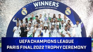 2022 UCL Championship Trophy Ceremony  CBS Sports Golazo [upl. by Pembrook]