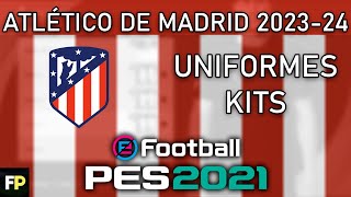 PES 2021  Uniformeskits Atlético de Madrid 2324 Xbox [upl. by Ahsoet]