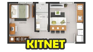 10 PROJETOS DE KITNET PARA BAIXAR GRÁTIS [upl. by Drahsar109]