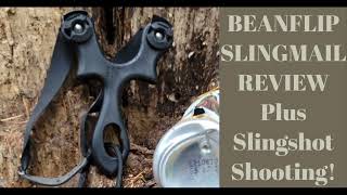 Beanflip Slingmail Review Plus Slingshot Shooting beanflipslingshot slingshot [upl. by Arihsa]