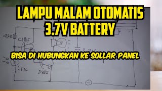 AUTO ON OFF LAMPU MALAM BATTERY 37V [upl. by Ylahtan]