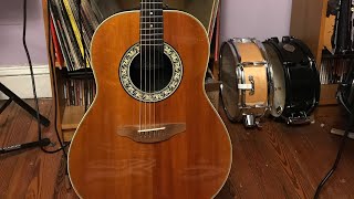 1981 Ovation Balladeer Acoustic Guitar Demo [upl. by Sadoff]