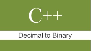 C Program to Convert Decimal to Binary  Learn Coding [upl. by Reave493]