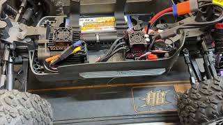 Spudski RC How To Calibrating the ESC to transmitter on Arrma Big Rock 3s range and 6s Arrma [upl. by Ahtiekahs]