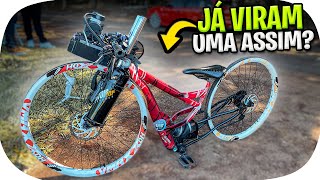 BICICLETA REBAIXADA COM SUSPENSÃO A AR JÁ VIRAM UMA ASSIM  CANALTB [upl. by Balfour]