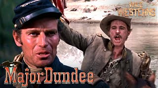 Major Dundees Most Thrilling Moments ft Charlton Heston  Wild Westerns [upl. by Neufer]