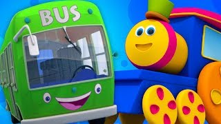 Bob den Zug  Räder auf dem Bus  Kinderreime für Kinder  Kinderlied  Bob Wheels On The Bus [upl. by Galateah544]