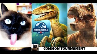 COMMON TOURNAMENT Practicekat Having Fun 😸 JURASSIC WORLD ALIVE 214 [upl. by Nesnah]