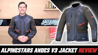 Alpinestars Andes V3 Drystar Jacket Review at SpeedAddictscom [upl. by Llerot]