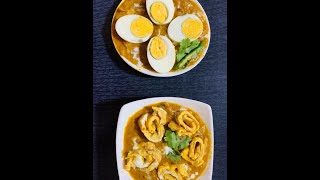 Simple Egg and Omlette Curry Recipe  अंडे और ऑमलेट के करी [upl. by Hras]