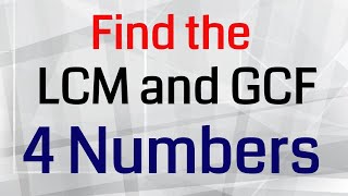 LCMGCF Find the numbers [upl. by Hook]