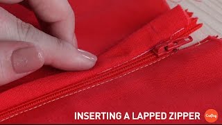 Inserting a Lapped Zipper for Beginners  Sewing Tutorial with Callie WorksLeary [upl. by Westfahl]