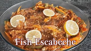 Fish Escabeche Recipe cooking  Fish Escabeche  Easy Fish Escabeche Recipe  Escabesche [upl. by Eatnod]