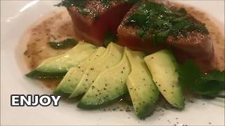 Seared Ahi Tuna In Sesame Soy Ginger Sauce  Ahi Tuna Recipe  Tuna Steaks [upl. by Parhe]