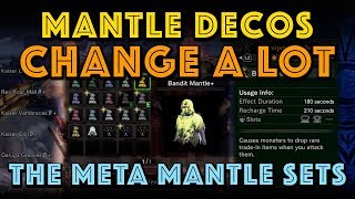 Mantle Decos change A LOT Best Mantles Math in MHW Iceborne [upl. by Anitsyrhk]