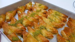 10 Dakikada Hazır Baklava Yufkasından Çıtır Çıtır Kolay Şöbiyet Tatlısı TarifiEn Kolay Baklava [upl. by Elac]