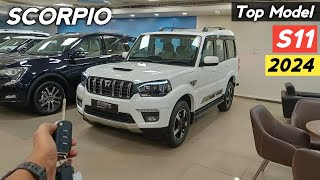 Mahindra Scorpio Classic S11 2024 ❣️ Scorpio Top Model Review 😍 [upl. by Learsiy]