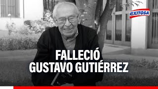 🔴🔵Falleció Gustavo Gutiérrez padre de la teología de la liberación [upl. by Nennek]